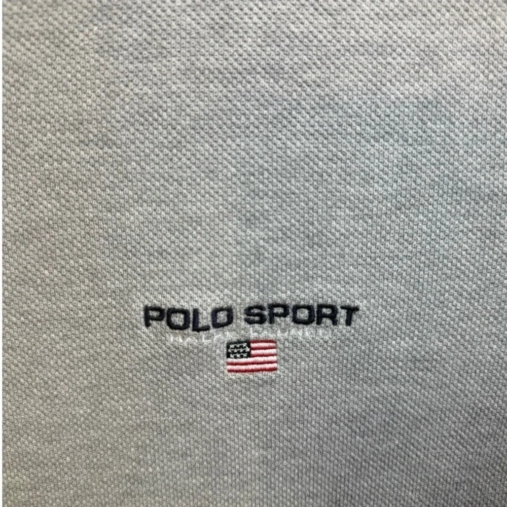 Polo Sport Ralph Lauren T-Shirt Men M Gray Excellent Embroidered Logo Cotton